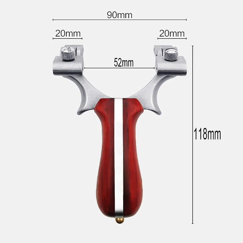 Caça a Laser Catapulta de Aço Cabeça + Punho de Madeira Tiro com Faixa de Borracha Estilingue Inoxidável Movendo Arco Outdoot Plana 5 madeira outdoot tiro com faixa de borracha plana