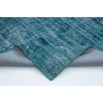 

174x247 Cm Turquoise Handmade Patchwork Rug-6x8 Ft