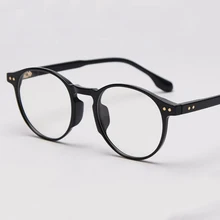 Новинка, круглые очки, оправа для мужчин и женщин, анти-синий светильник, оправа для очков, заклепки, близорукость, компьютерные очки для мужчин и женщин, прозрачные очки