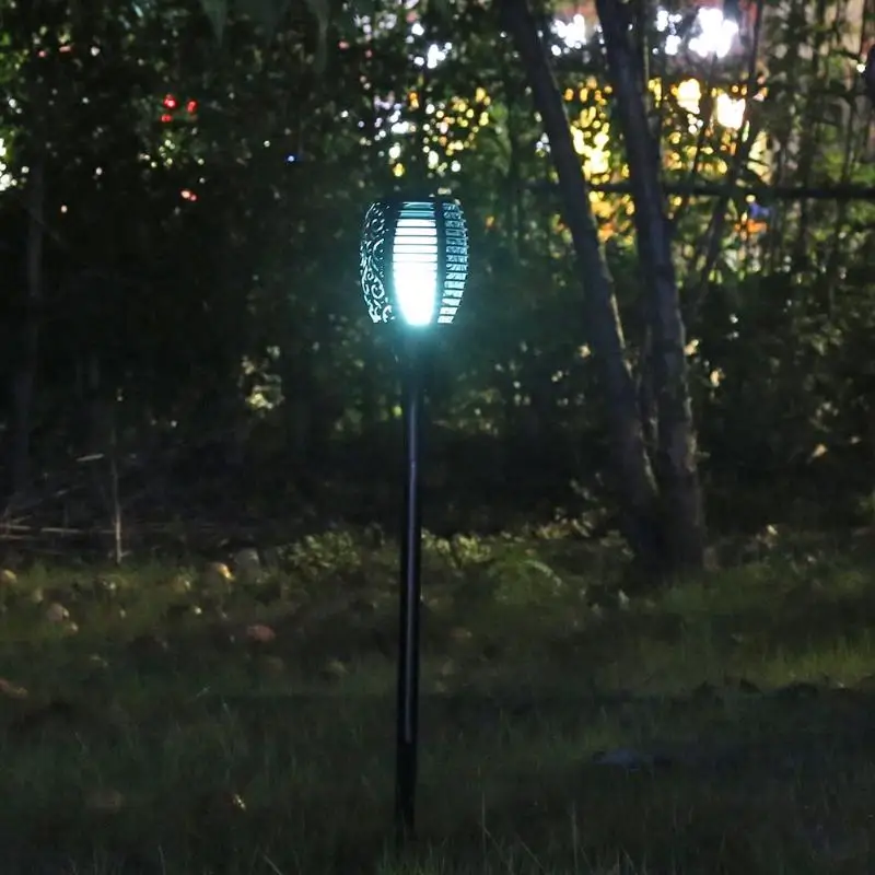 Открытый Солнечный 66LED красочный факел Лампа простота безопасности водонепроницаемый свет пламени для балкона сад газон на крыше вилла