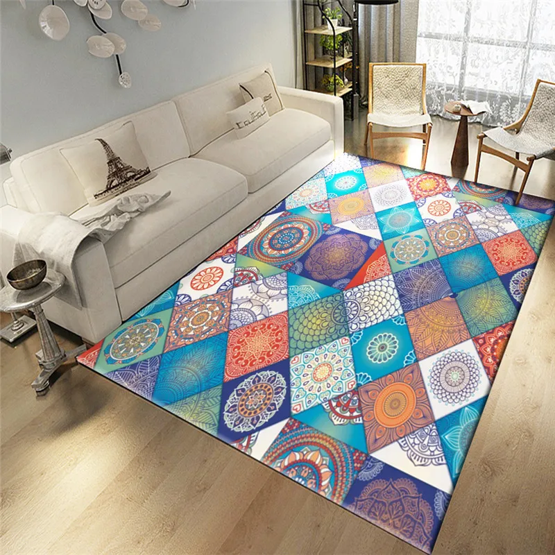 

Morocco Style Rug Home Decor Vintage Rugs Nordic Style Carpet Bedroom Sofa Coffee Table Study Room Floor Mat Can Be Customized C