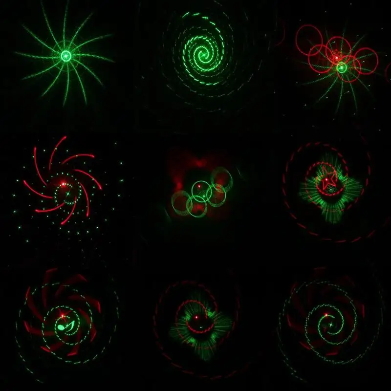 Водонепроницаемый лазерный Звездный светильник, проектор, вечерние светильник, уличный садовый пейзаж, Микс движения, мерцающий диджейский газонный светильник, красный, зеленый