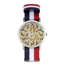 Chub Gecko reloj de cuarzo con diseño de leopardo para bebés, pulsera con foto fuerte de animales, promoción de oficina, para mujer
