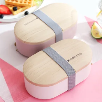 

800ml Single Layer Lunch Box PP Portable Bento Box with Tableware Leakproof Food Container Microwavable Meal Storage Office