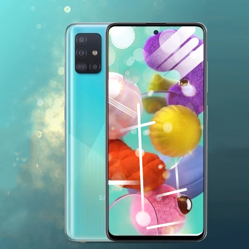 Закаленное стекло для Samsung Galaxy A71 A51 A20 A30 A50 A20E A40 A70 A80 a10s a20s a30s a50s Защитная пленка A21