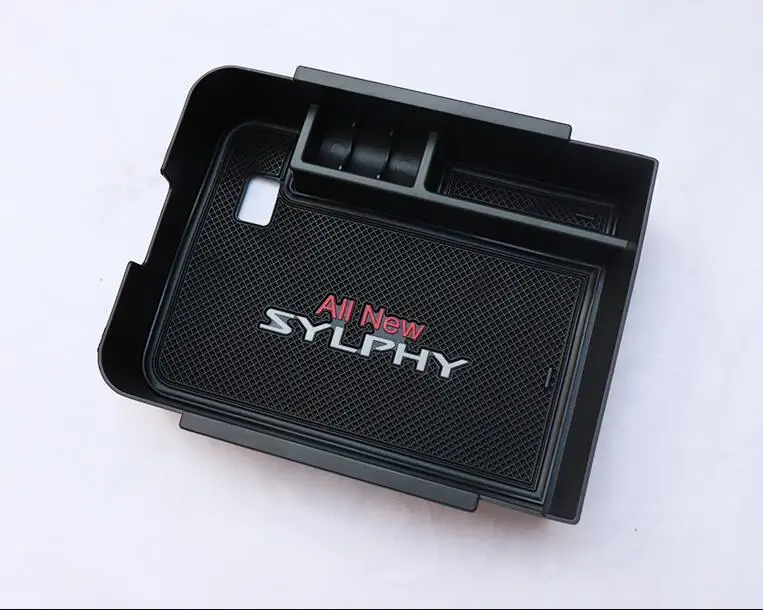 Car armrest box storage box storage finishing multi-storage space box for Nissan Sylphy 14 New
