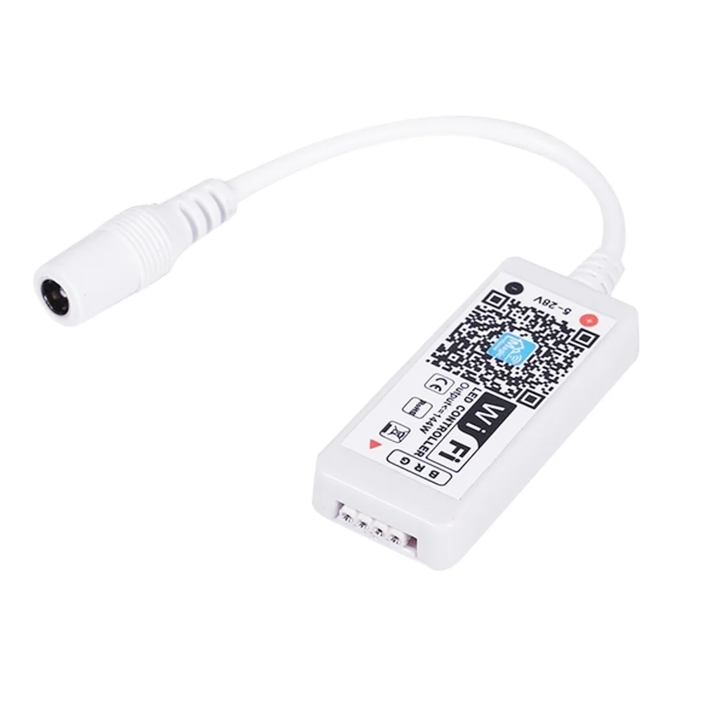 Светодиодный wifi контроллер RGB контроллер мини домашний декор 5050 Регулируемый 3528 для Amazon Alexa rgb-контроллер с Wi-Fi прочный