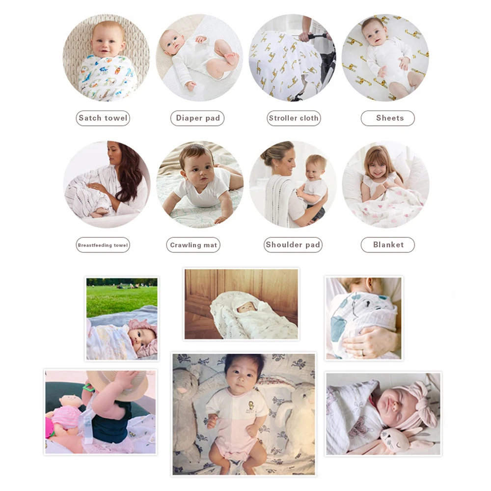 Хлопковое детское одеяло s для новорожденных, мягкое органическое хлопковое детское одеяло, муслиновая пеленка для кормления, тканевое полотенце, шарф, детские вещи