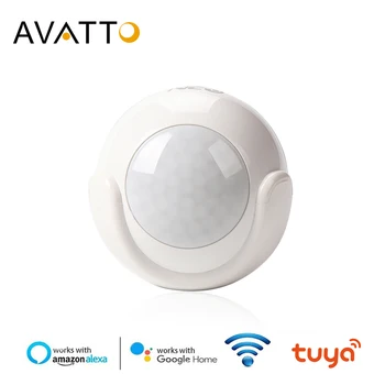 

AVATTO Wifi Motion Sensor,Wireless Infrared Burglar Alarm System PIR Motion Dectector Work with Tuya APP Control Smart Home