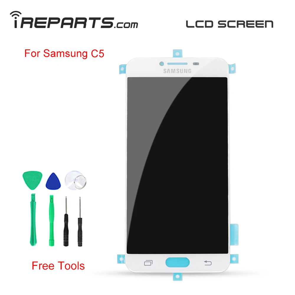 

IREPARTS Replacement OLED LCD Display for Samsung C5 Touch Screen SM-C5000 c5000 5.2 Inch lcd Pantalla + Tools Gift Free