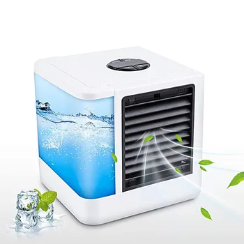 

LCD USB Mini Portable Air Conditioner Humidifier Purifier 7 Colors Light Desktop Air Cooling Fan Air Cooler Fan for Office Home