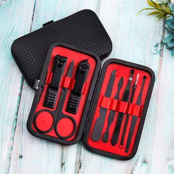

8pcs/set Nail Art clipper scissors scorpion pedicure set portable travel set stainless steel nail clipper tool set
