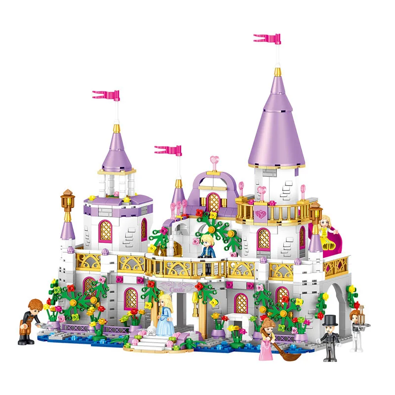 

Friends Princess Windsors Castle Girl Series Assembled Building Blocks DIY Model Compatible Girl Princess Sets Kids Toy Gift