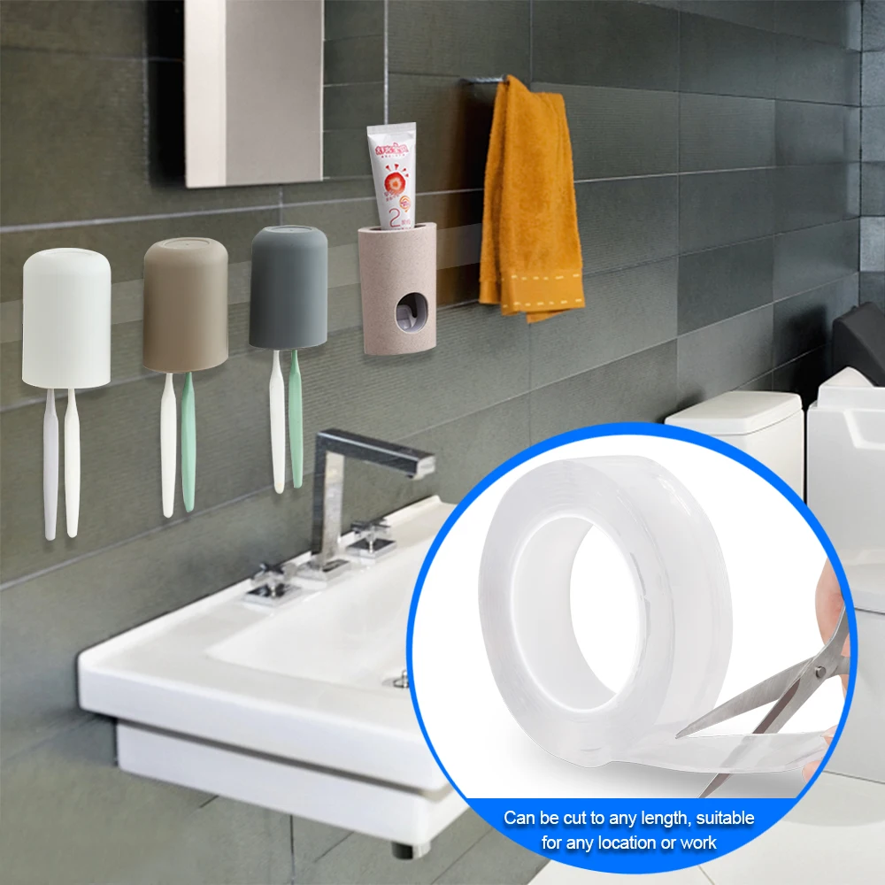 

New Arrival Reusable Double-Sided Adhesive Nano Traceless Removable Adhesive Tape Washable Sticker loop Discs Tie Glue Gadgets