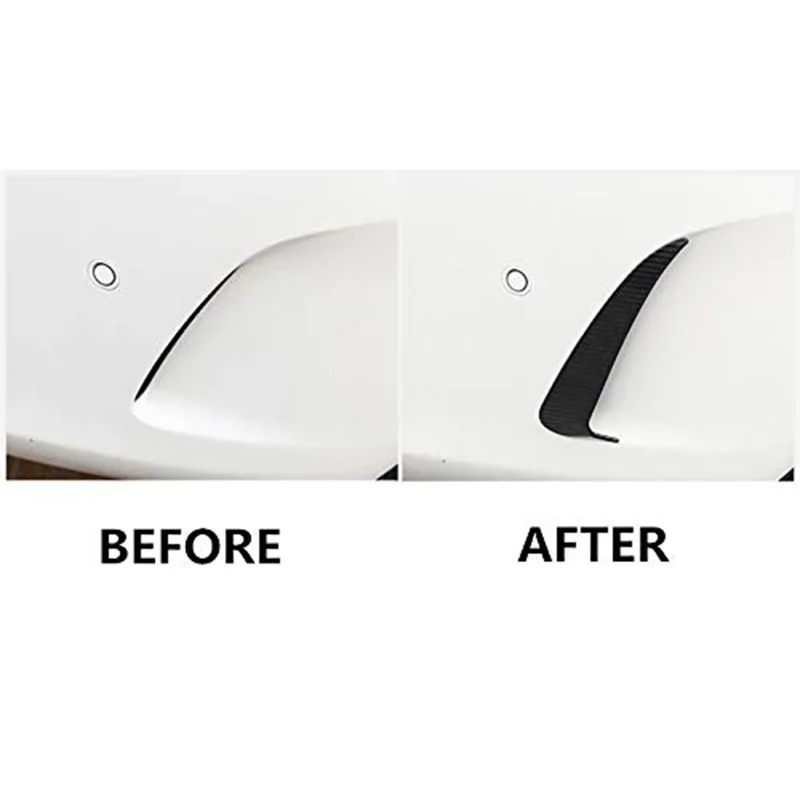 Rear Bumper Spoiler Air Vent Outlet Trim Cover Accessories Car Styling for Mercedes Benz E Class E Coupe C238(Carbon Fiber