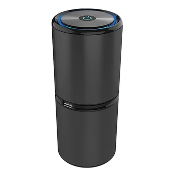 

Filter Fresh Air Car Air Purifier Infrared Sensor Air Cleaner Best for Car Home Office- Black