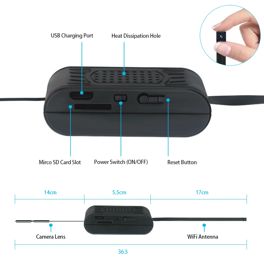 Yoothi Tuya Mini IP Camera WIFI Mini Camcorders 1080P Video Recorder Night Vision Secret Micro Camera WIFI Mini DVR Video Camera