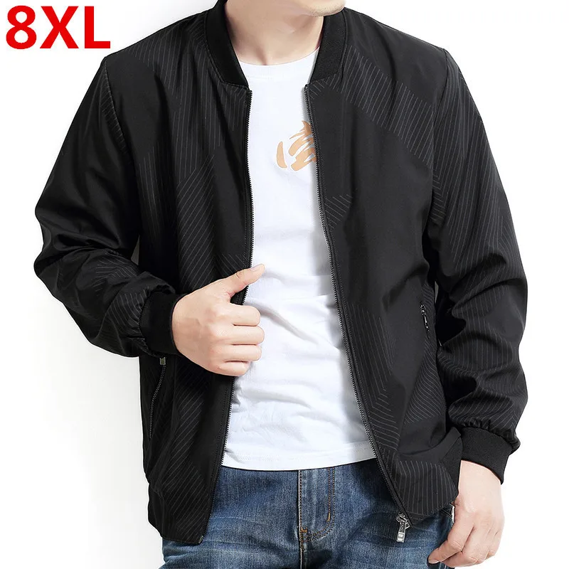Plus 8XL 6XL 5XL 4XL Nieuwe Heren Jassen Lente Herfst Casual Jassen Effen Kleur Uitloper Mannelijke Bomber Jacket Mens merk Kleding Plus 8XL 6XL 5XL 4XL Nieuwe Heren Jassen Lente Herfst Casual Jassen Effen Kleur Uitloper Mannelijke Bomber Jacket Mens merk Kleding