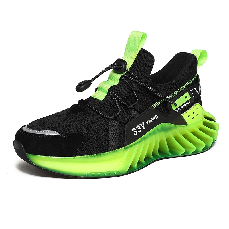 

New Trendy Blade Running Shoes for Men Breathable Casual Sneakers Antiskid Damping Outsole Male Sport Shoes Training Zapatillas