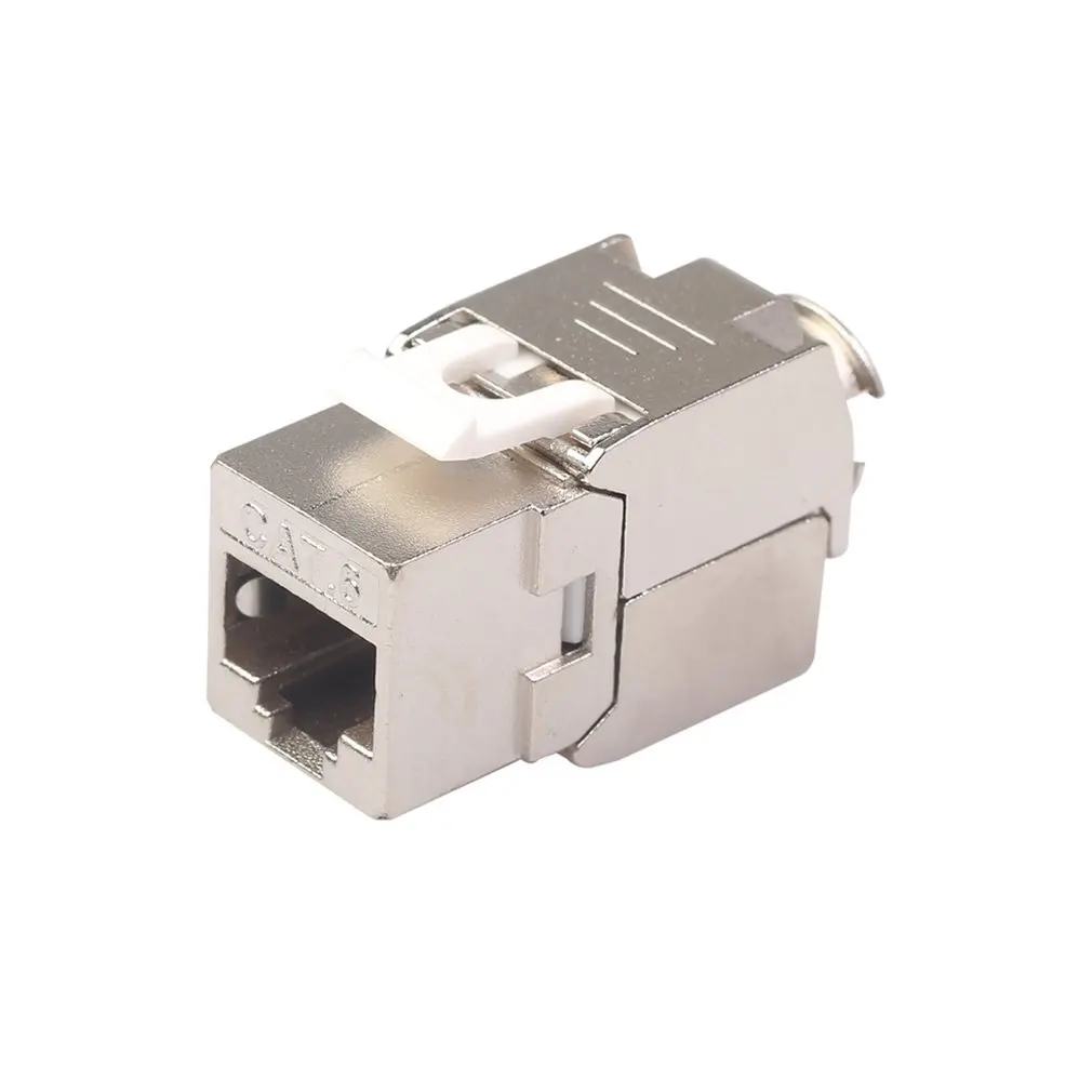 Сетевой RJ45 Cat6 Cat7 Keystone Jack модуль 360 градусов полностью экранированный RJ45 разъем для LSA бесинструментальное отключение