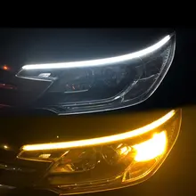 Flexible Waterproof Led Light Strip Kit For Headlight Belt Decorative Daytime Running Lights And Flowing Turn Signal Lights