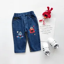 Childrenswear Autumn New Products BOY'S Korean-style Joint Fashion Cowboy Trousers Girls Western Style Versatile Jeans Fash
