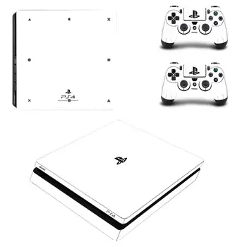 

Pure White Full Cover Faceplates PS4 Slim Skin Sticker Decal Vinyl for Playstation 4 Console & Controller PS4 Slim Skin Sticker