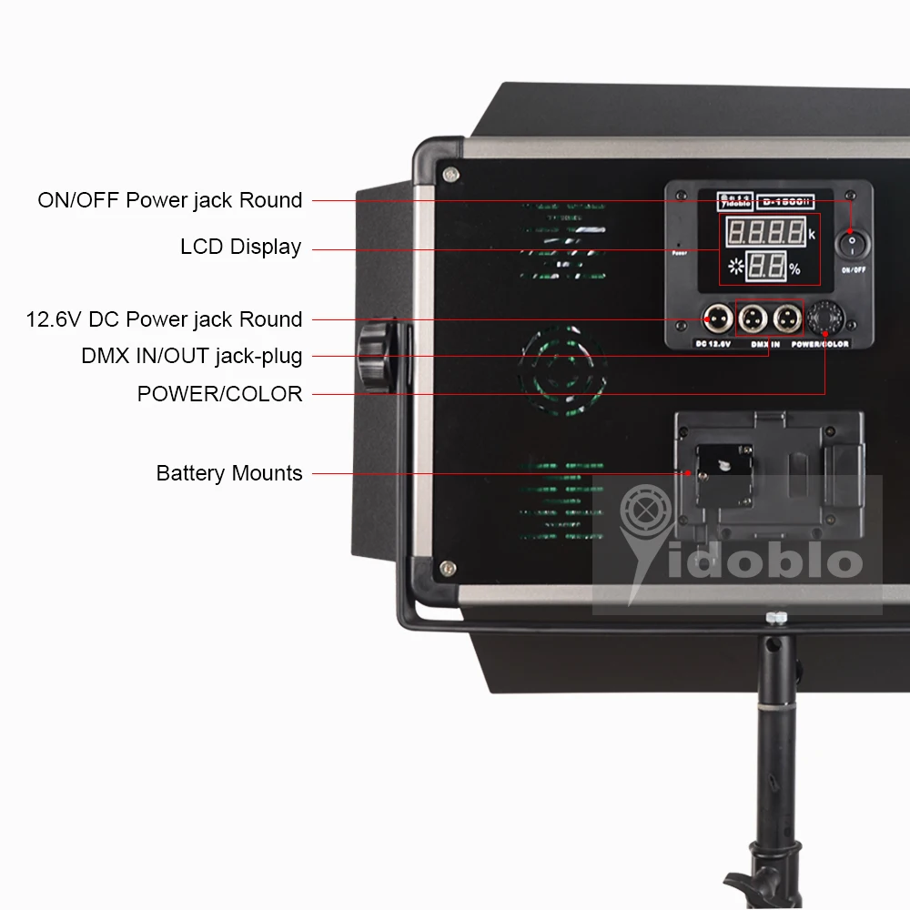 120 Вт светодиодный видео светильник Yidoblo D-1500II Светодиодная панель для видеосъемки 3200 к 5500 к светодиодный студийный светильник Светодиодная лампа для фотосъемки Youtube