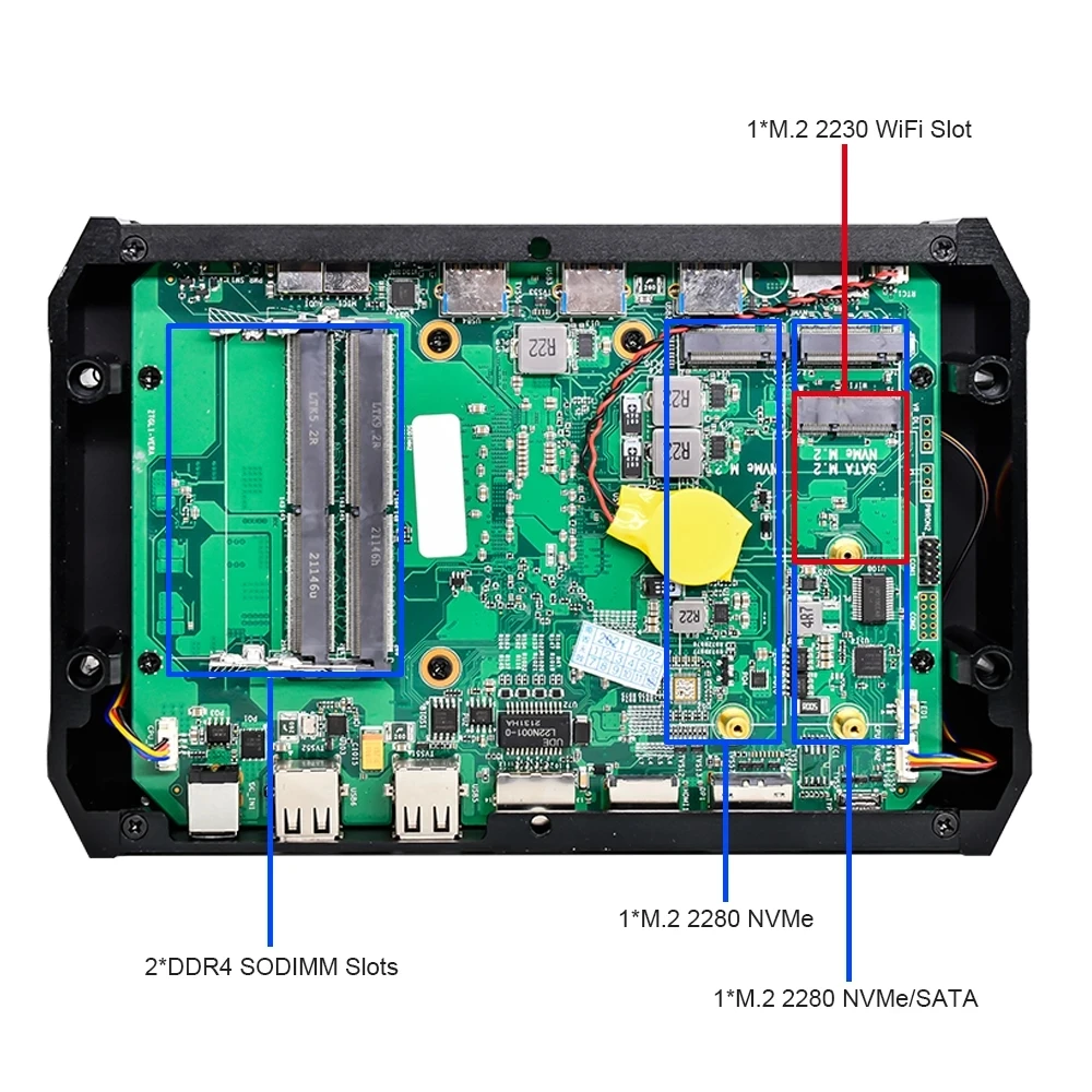 Topton 미니 컴퓨터 게이머, Nuc AMD Ryzen 9 5900H 5900HX 인텔 코어 i9 11900H 데스크탑 PC, 듀얼 램 듀얼 NVMe 게이밍 PC, HTPC WiFi6