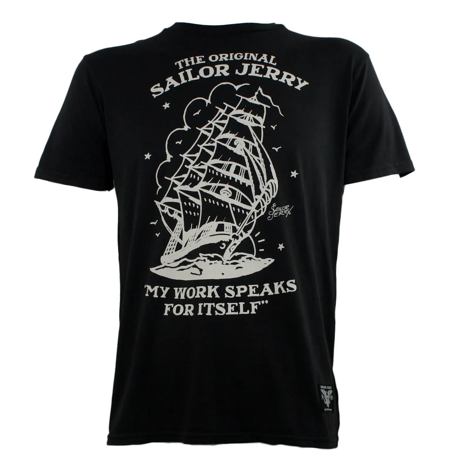 Футболка слим Фит с логотипом SAILOR JERRY Tattoo размеры s m l xl XXL новая летняя футболка