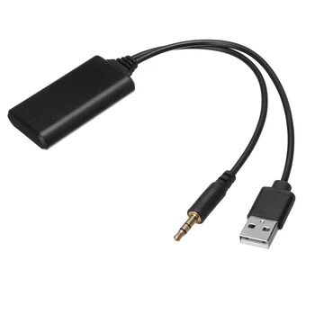 

12V Universal Car Auto bluetooth Module Adapter Wireless Radio Stereo AUX-IN Aux Cable Adapter USB 3.5MM Jack Plug