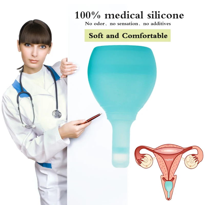 Medical Silicone Collector Menstrual Cup Menstruation Cup Discharge Valve Copa Mestrual Cup Women Vaginal Period Cup New Design