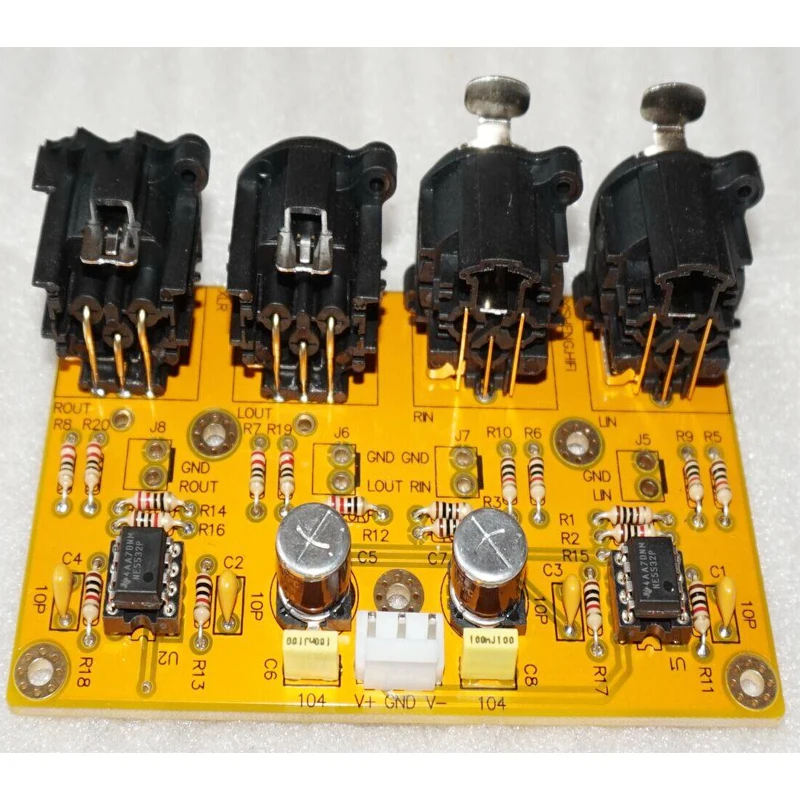 

KYYSLB Op Amp Amplifier Balance Preamp Unbalanced Balance Balance To Unbalance RCA To XLR Board Kit Finished Board NE5532