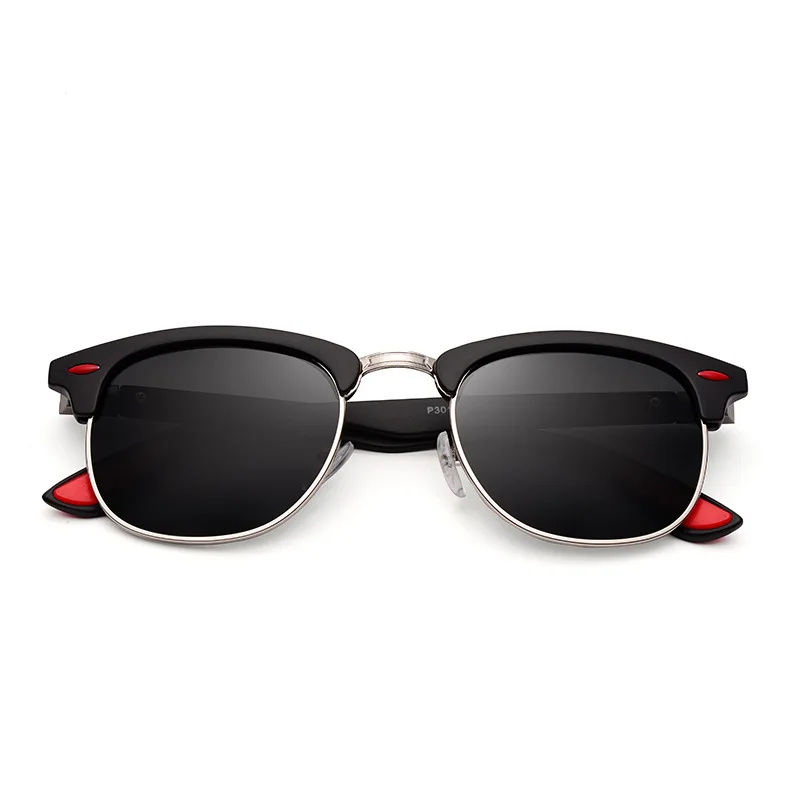 Занавес солнцезащитные очки Классические поляризованные мужские и женские ретро брендовые дизайнерские высококачественные женские мужские модные зеркальные солнцезащитные очки A6