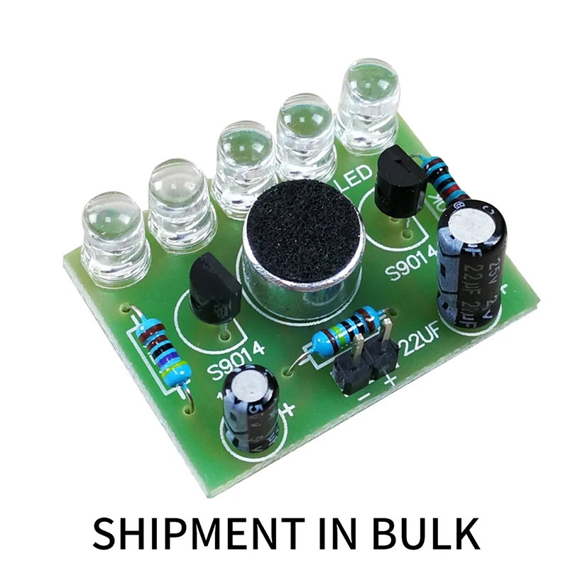 

Voice Control Electronic Funny Kits LED Melody Light DIY Kits Production Suite Small Electronic Learning Electronic Kits