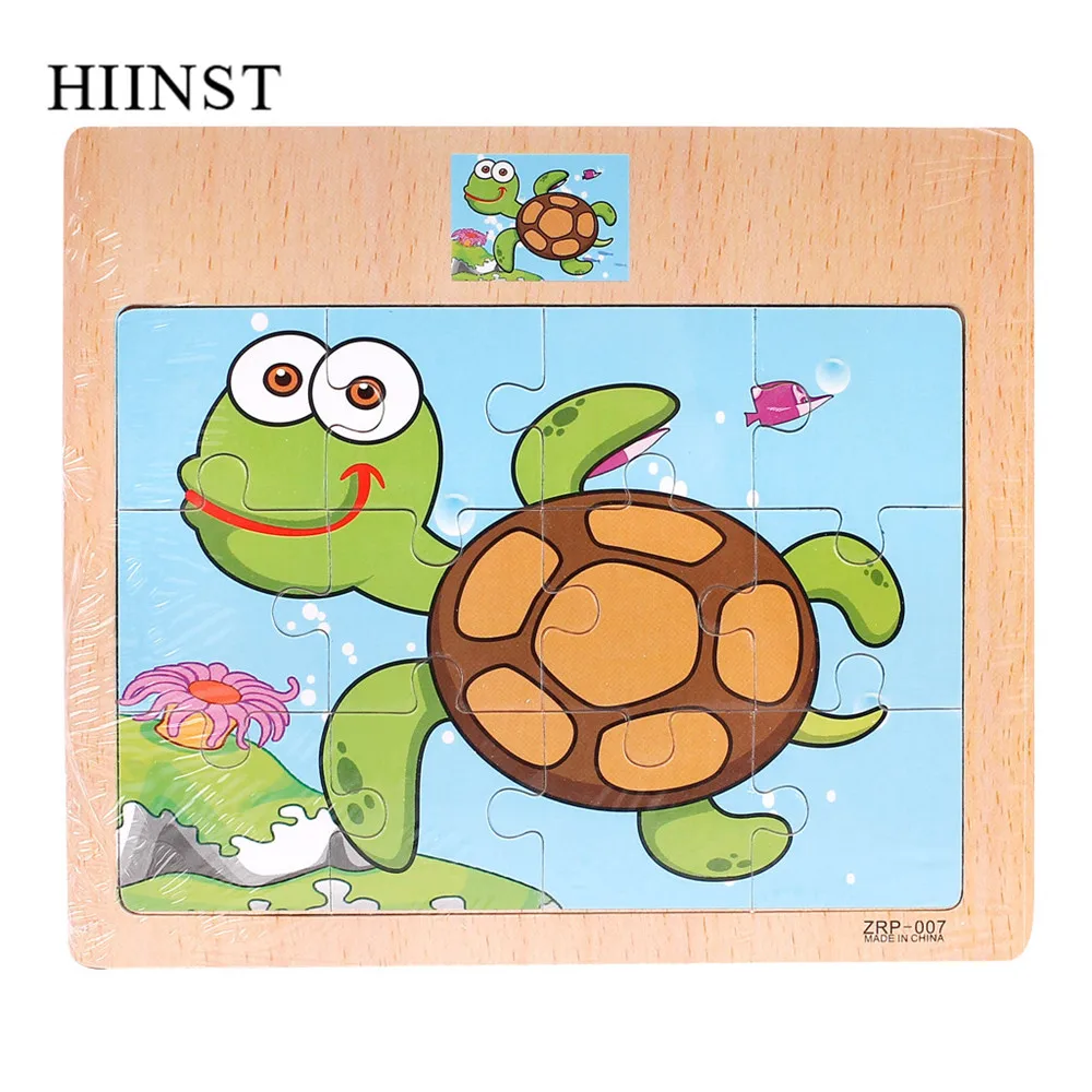 HIINST Обучающие игрушки, детские деревянные Мультяшные животные, детские развивающие игрушки-головоломки, игрушки для транспортировки, раннее развитие интеллекта