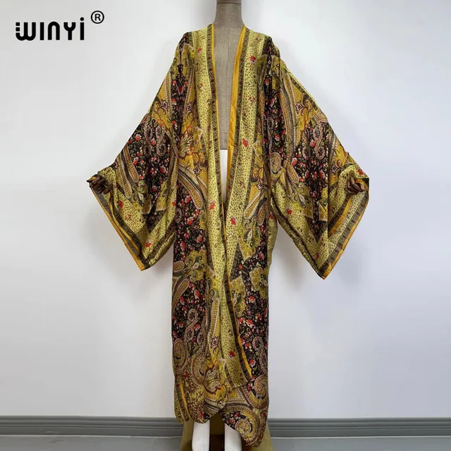 Europe WINYI new tunic bikini sweet lady pink boho Cardigan stitch Cocktail sexcy Boho Maxi Holiday Batwing Sleeve KIMONO mujer 42