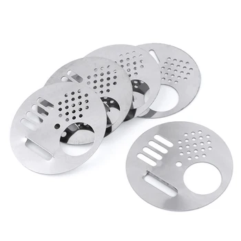 

5pcs Supplies Metal Garden Tools Products Bee Box Door Cage Stainless Steel Round Hive Hole Beekeeping Nest Equipment