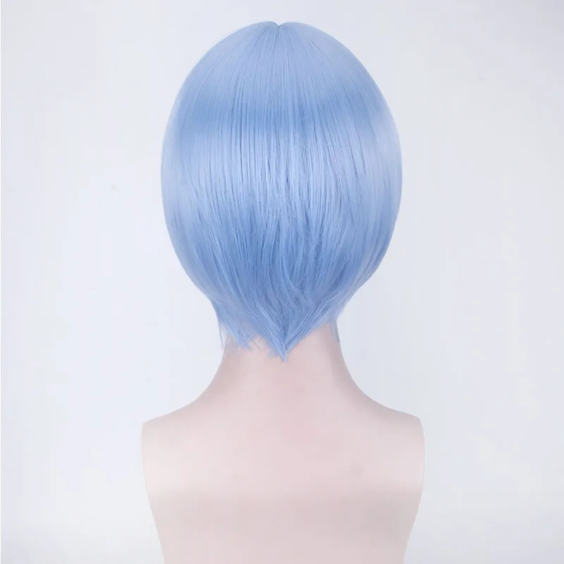 NEON GENESIS EVANGELION EVA Wigs парики короткие светло-голубые термостойкие синтетические волосы Perucas Косплей парик+ парик Кепка