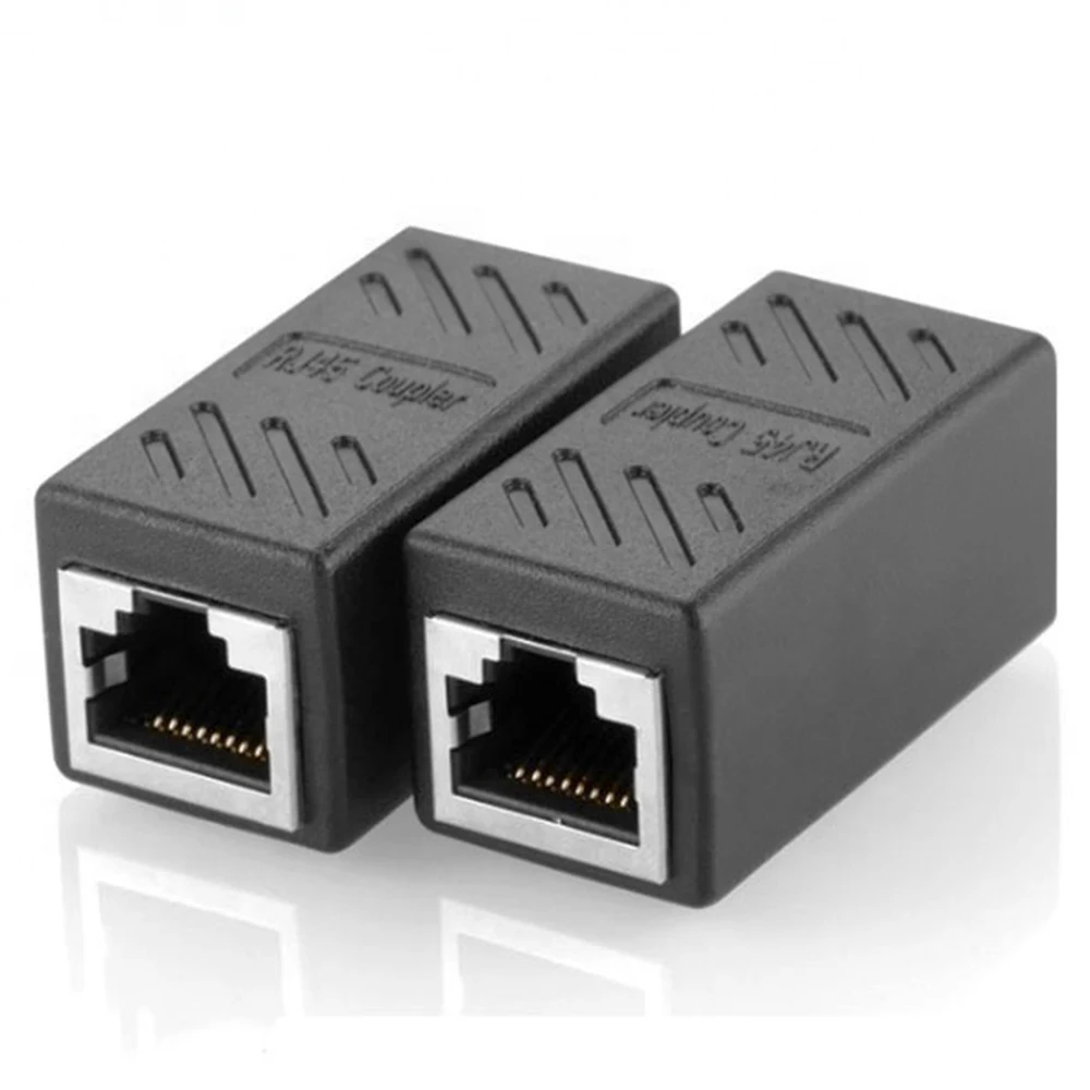 

100 шт./лот 8P8C RJ45 Lan Кабельный разъем мама-мама RJ45 Cat7/6/5e LAN Ethernet Удлинительный Кабель Сетевой удлинитель адаптер