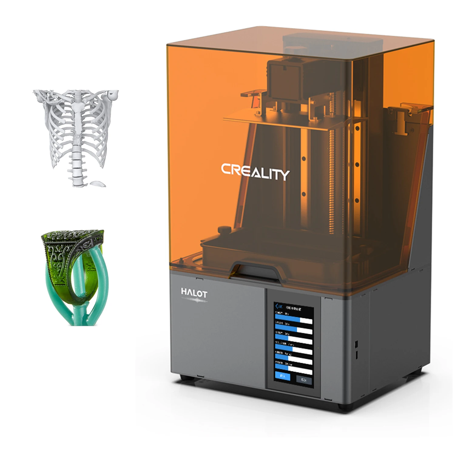 Creality HALOT-SKY 3D Printer UV Photocuring LCD Resin 3D Printer 8.9'' 4K Monochrome LCD AI Brain WiFi-APP Control OTA Online carbon fiber 3d printer