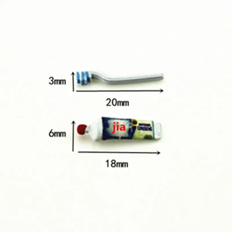 1:12 милый Кукольный Миниатюрный Мини чашки зубная паста Зубная щётка C63C
