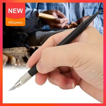 

1Pc Metal Carving Utility Knife Student Non-Slip Craft Supplies Pen Cutter Art Stationery Tools Cutting School Paper R7R6