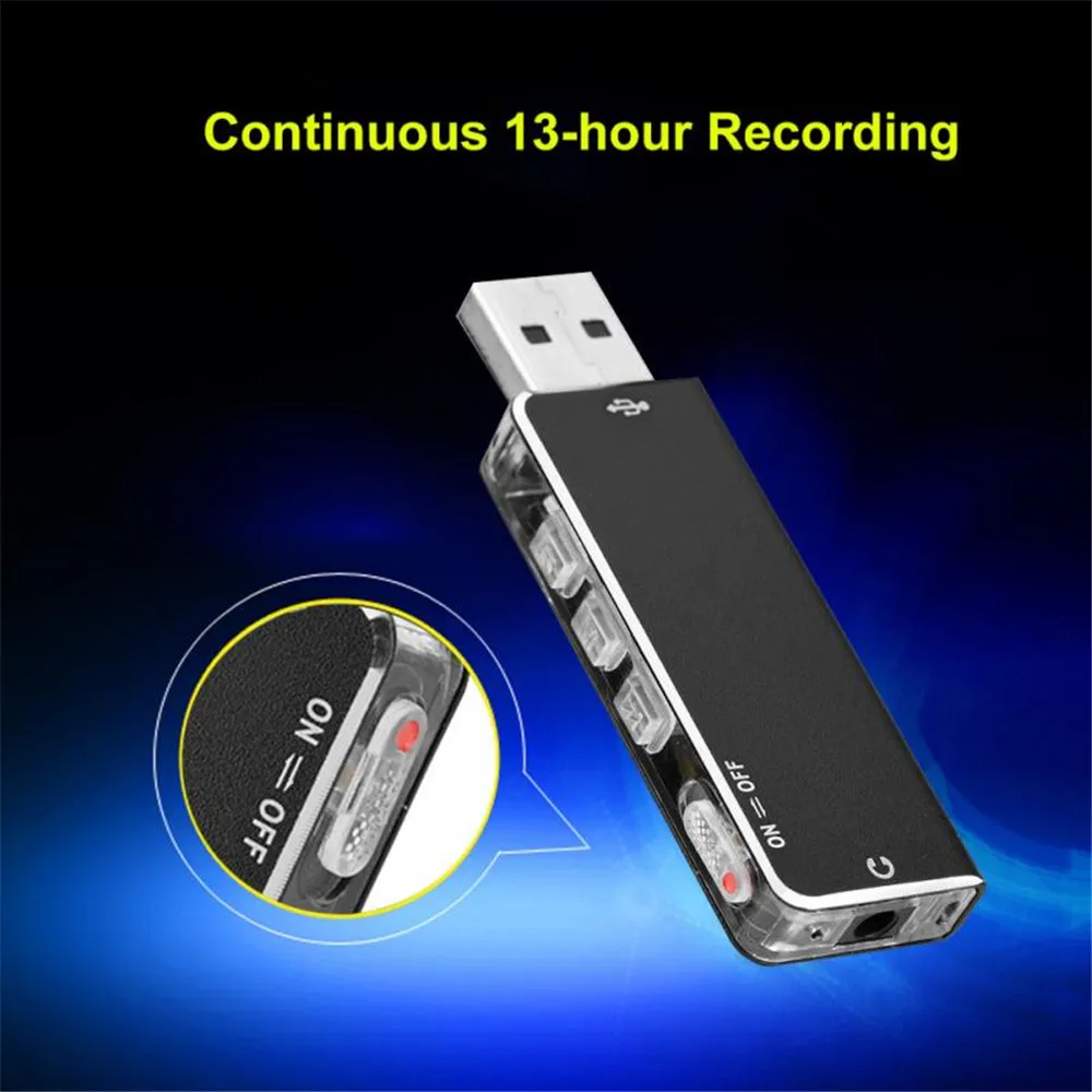 SK-009 Запись Мини U диск аудио рекордер портативный 8 г мини MP3 запись прозрачный музыкальный плеер без экрана