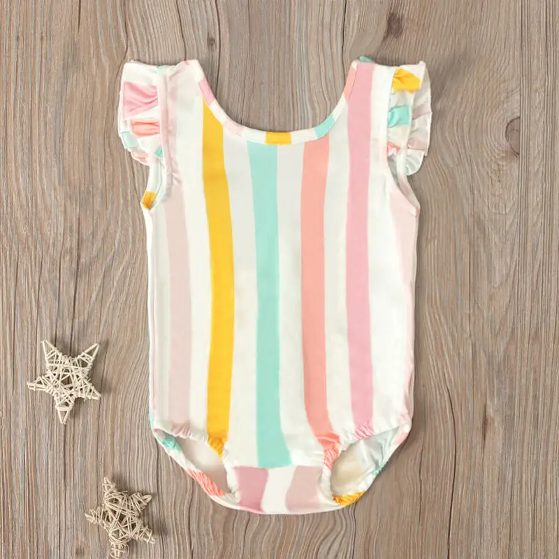2020 Toddler Infant Baby Girl Bikinis Kids Stripe Bikini Swimwear Swimsuit Bathing Beachwear | Спорт и развлечения