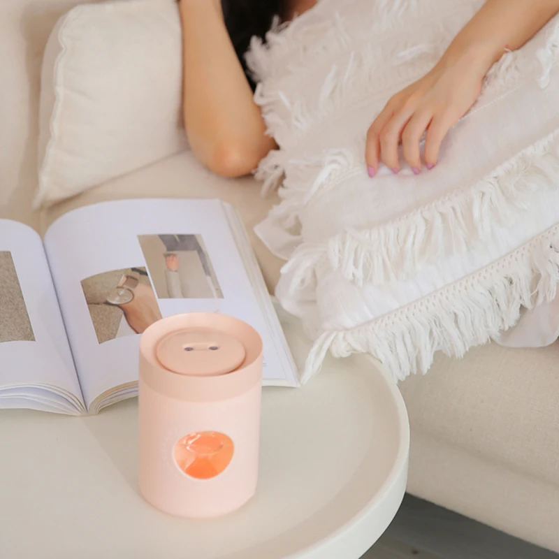 Ultrasonic Air Humidifier Difusor 800ML Dual Nozzle Cute Cat Portable USB Aroma Diffuser LED Lamp Air Mist Maker Humidificador