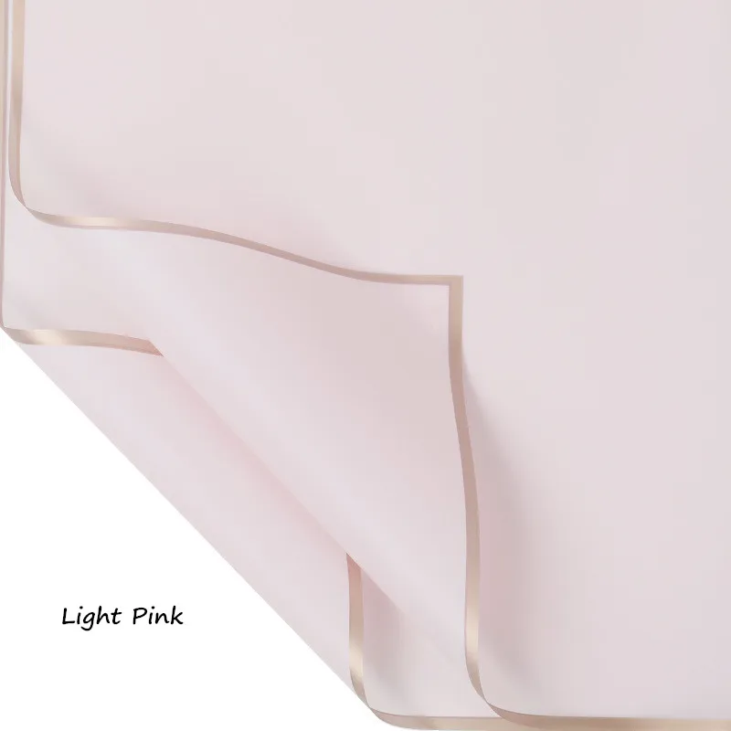 Light Pink 5 шт./упак. Макарон сплошной цвет водонепроницаемая полупрозрачная бумага цветочный упаковочный материал для подарков Поставки цветов создание скрапбука своими руками бумага - Цвет: Light Pink