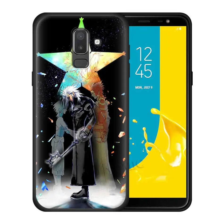 Аниме «Kingdom Hearts» темно-чехол для samsung Galaxy J8 J6 J4 A6 A7 A8 A9 плюс M10 M20 M30 S M40 силиконовый чехол для телефона с изображением на задней панели Чехол