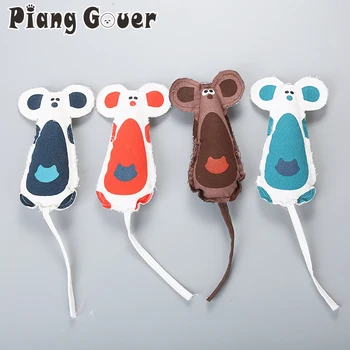 

4pcs/lot Mouse Pet Toy Cute Mice Cat Toy Canvas Mice Cat Toy In Sound Paper