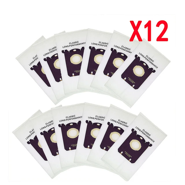 10 Pcs/Lot Dust Bag for Electrolux E201B for Philips FC8021 Dust S-bag GR201 AEG Bags s-bag FC9000 FC9049 HR8500 HR8350 FC9150 12PCS